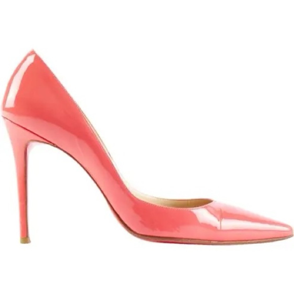 Christian Louboutin Coral Patent Leather Heels